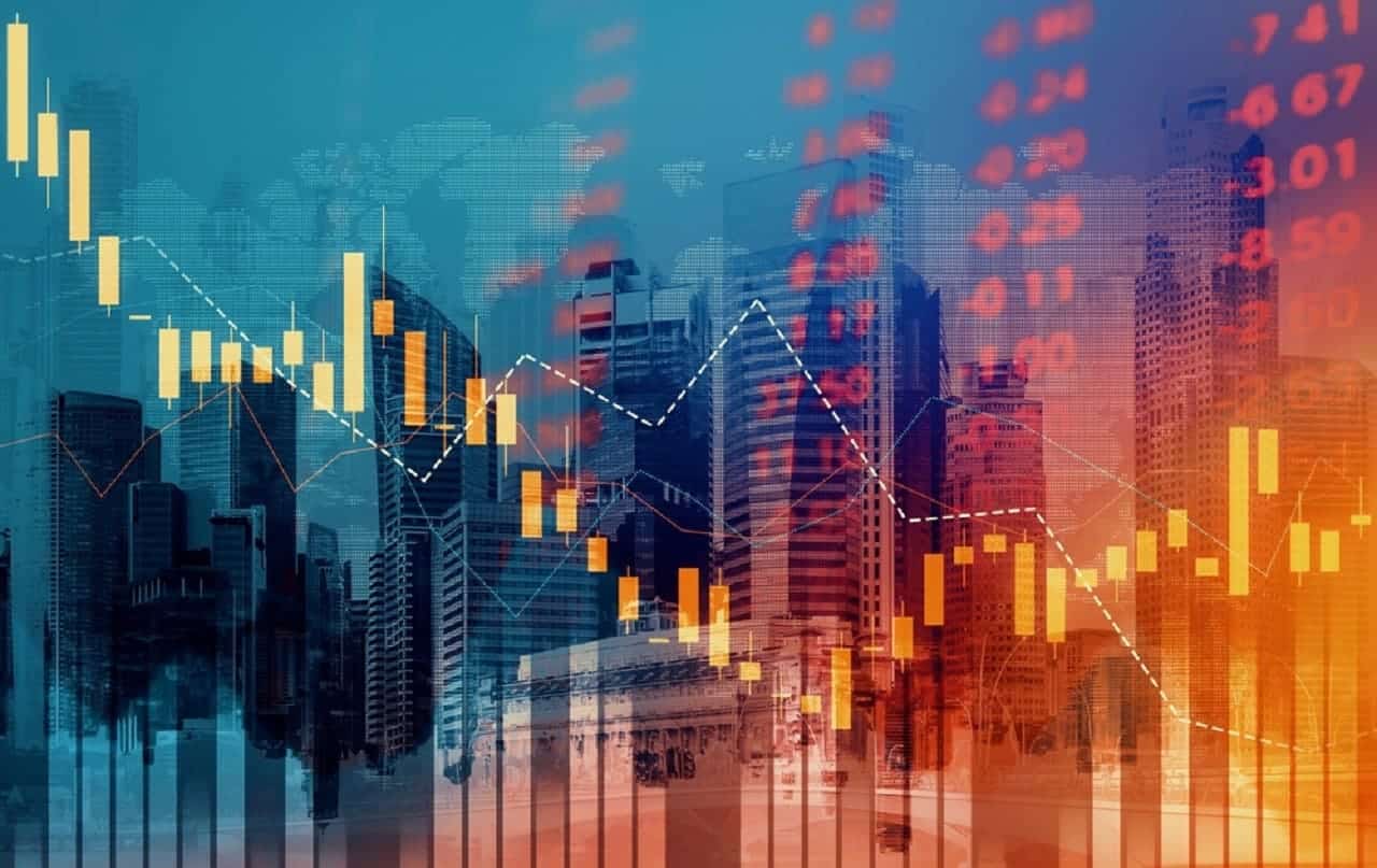 Gráfico simbolizando saúde financeira dos bancos brasileiros