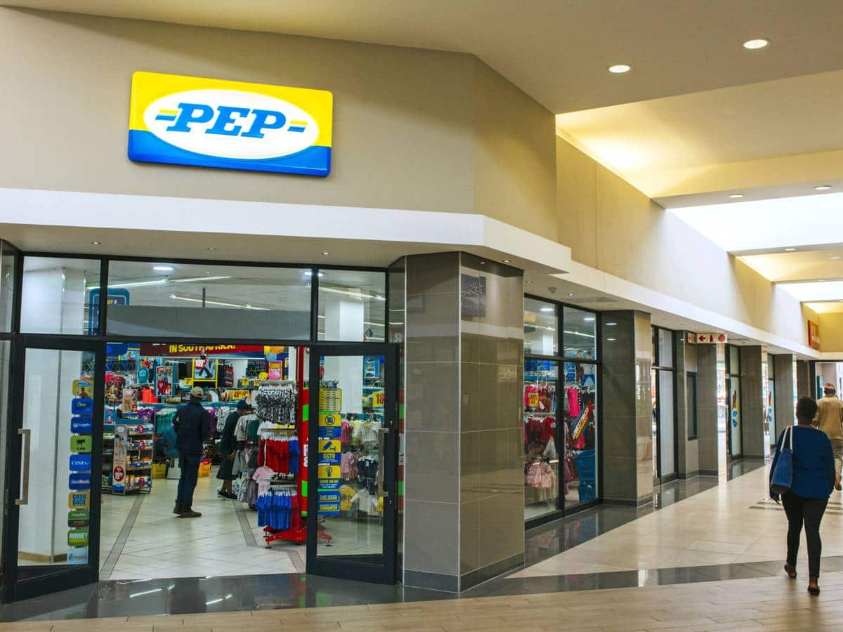 Foto da pep loja na África do sul