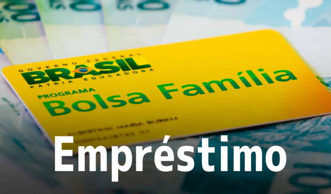 cartão do bolsa família em cima de notas de cem