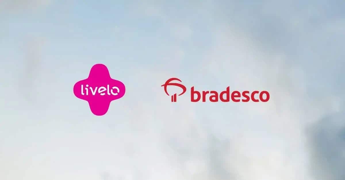 logo do Bradesco e Livelo juntos