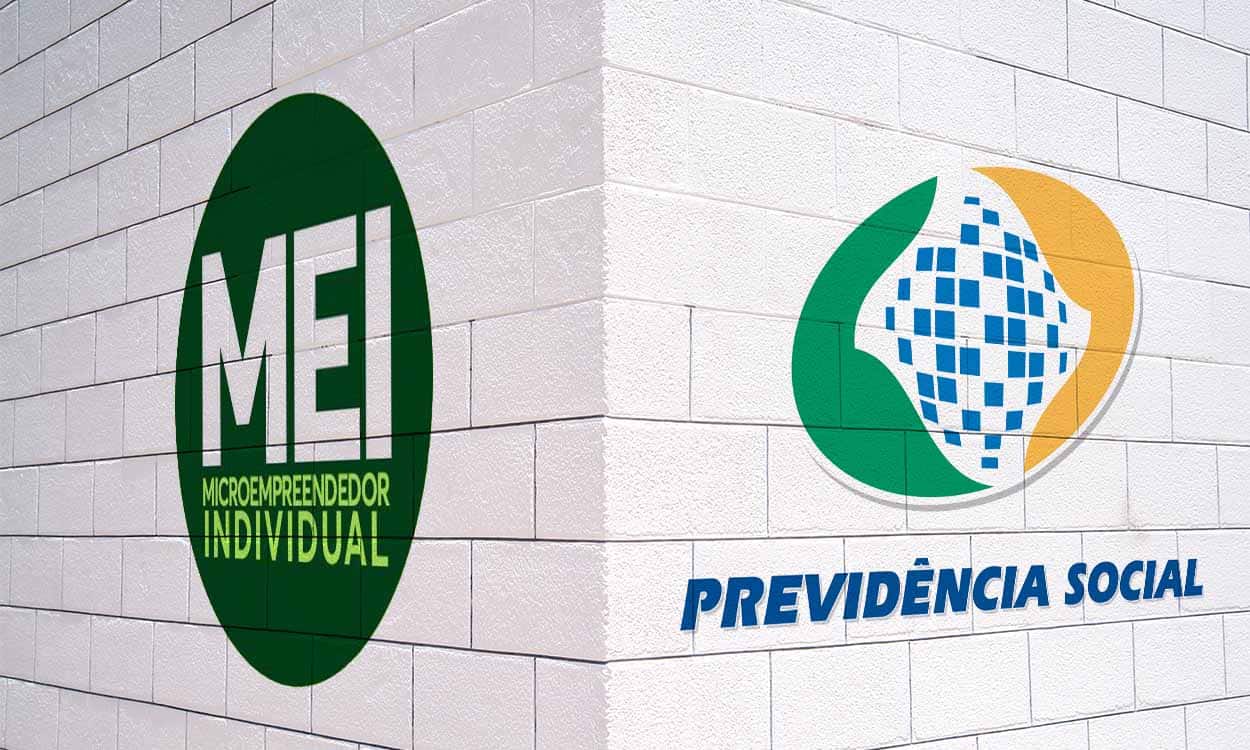 Parade com logo do MEI e INSS