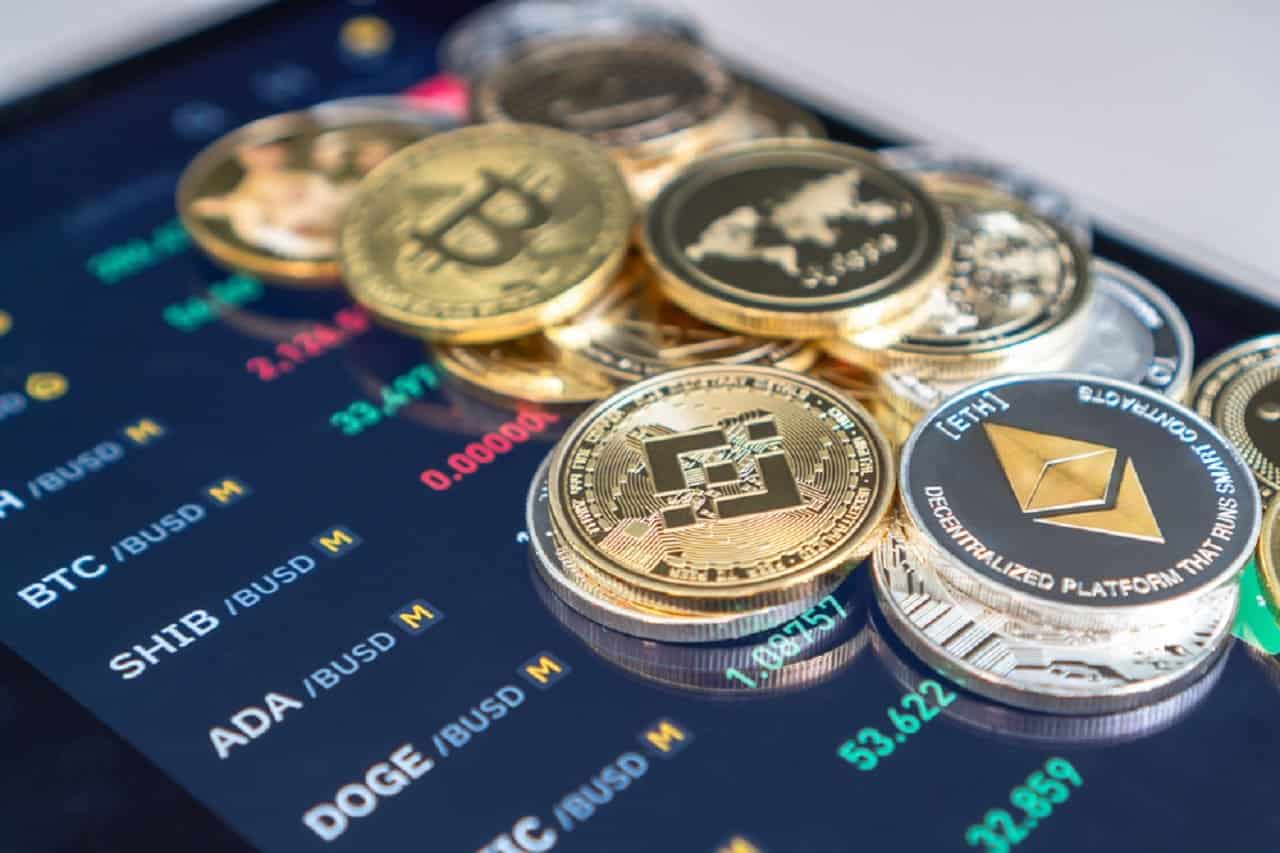 Imagens de criptomoedas