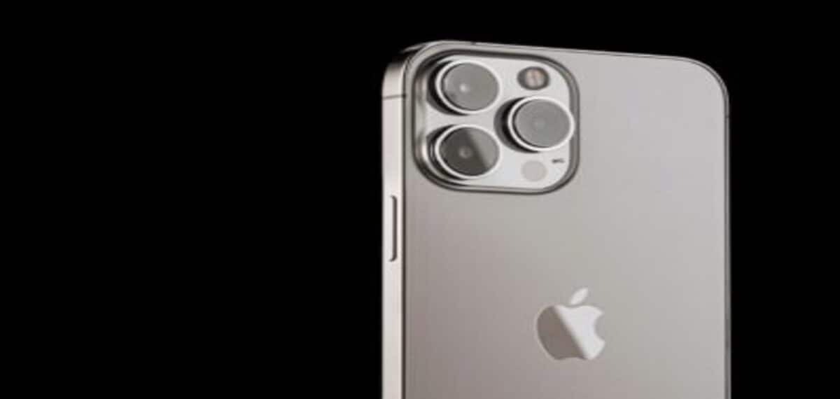 Imagem da parte traseira de um iPhone