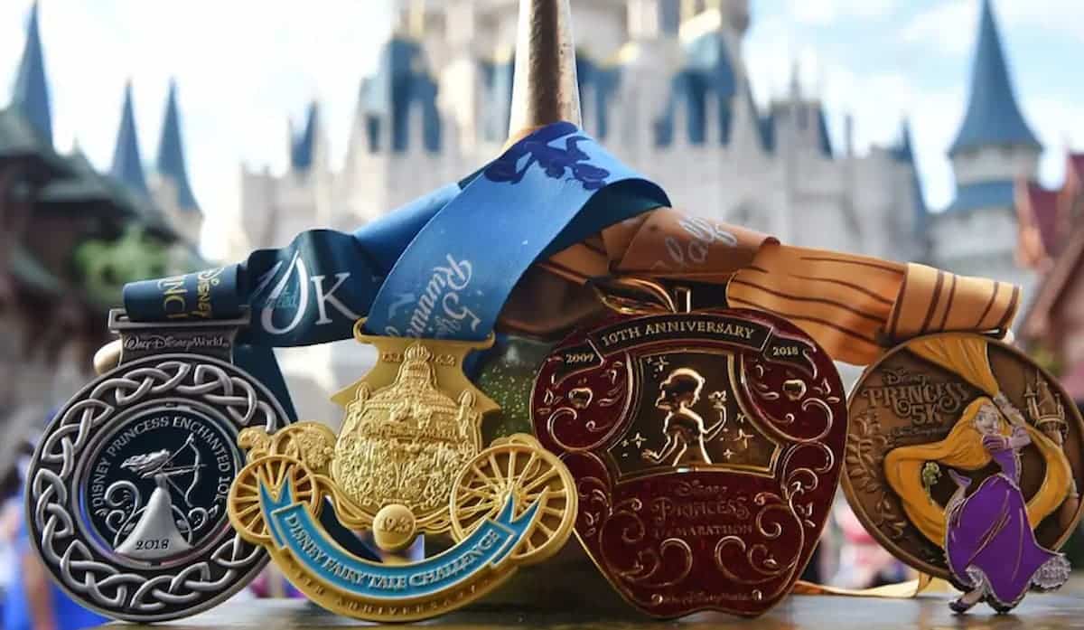 medalhas da maratona da Disney