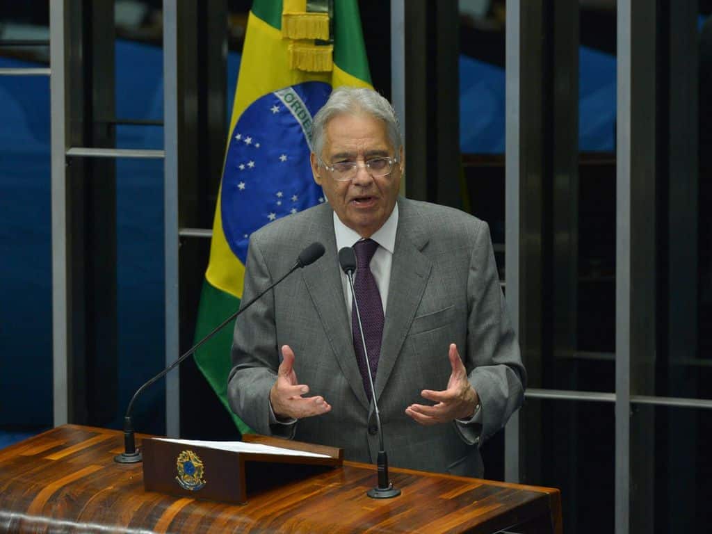 Congresso realiza sessão solene em comemoração aos 20 anos do Plano Real. Fernando Fernando Henrique Cardoso, FHC, é homenageado na sessão (Wilson Dias/Agência Brasil)