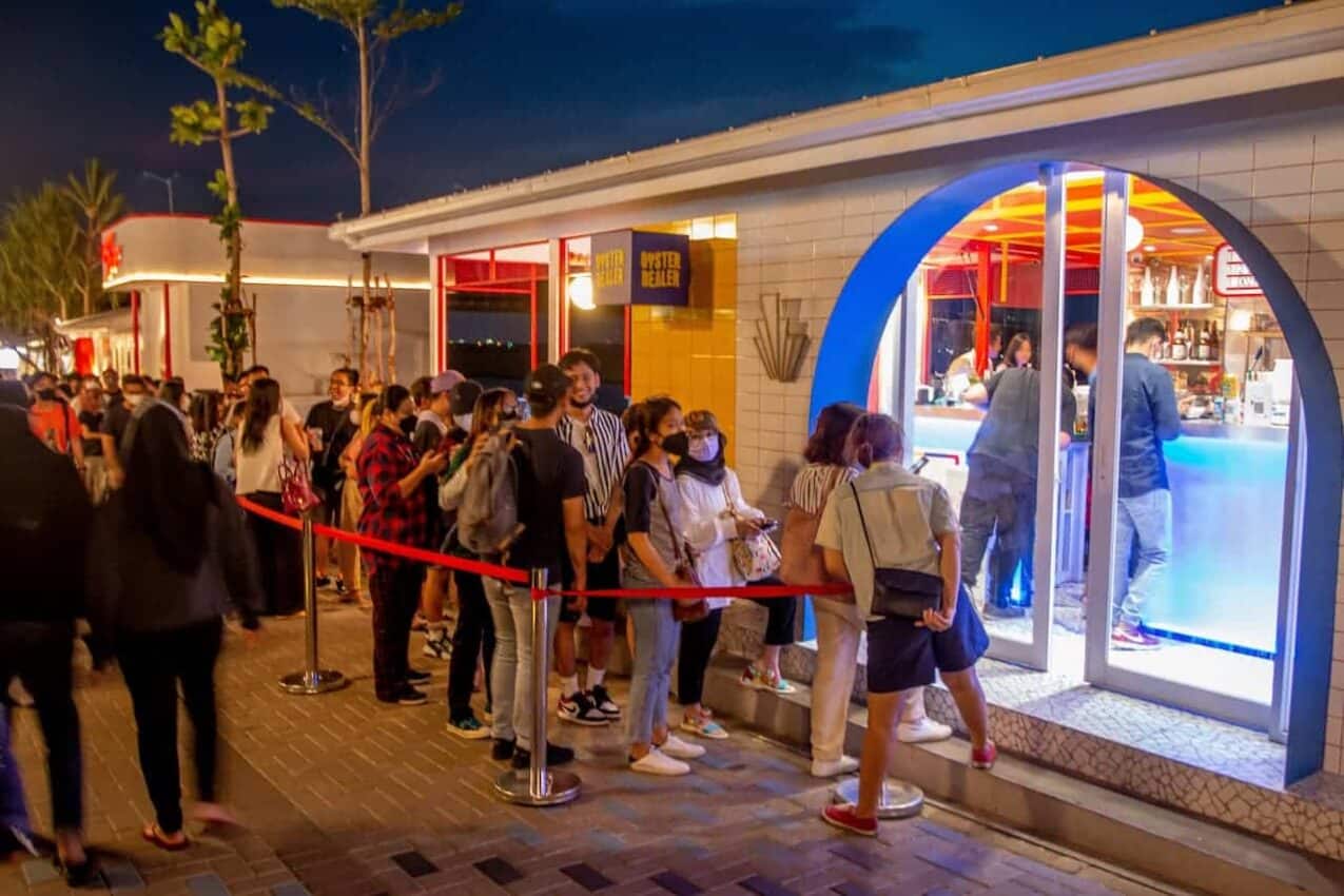 fila de restaurante