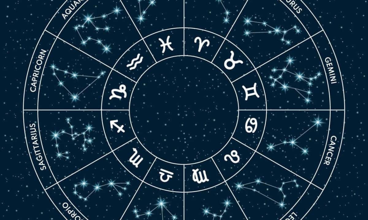 Na imagem, símbolo com os signos do zodiáco.