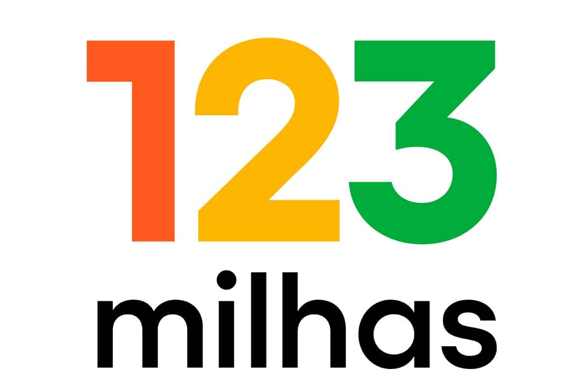 Foto colorida da marca 123milhas