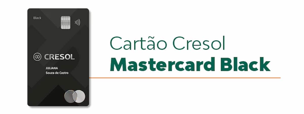 Imagem do cartão Cresol Mastercard Black