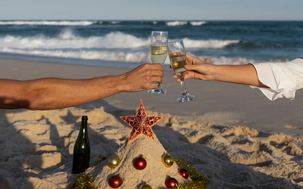 Natal e Reveiilon na praia