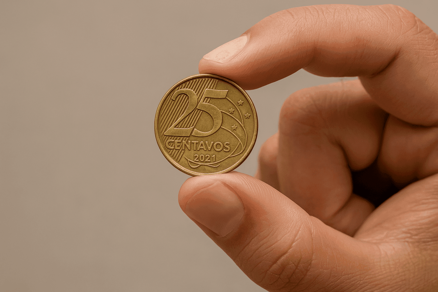 moeda 25 centavos