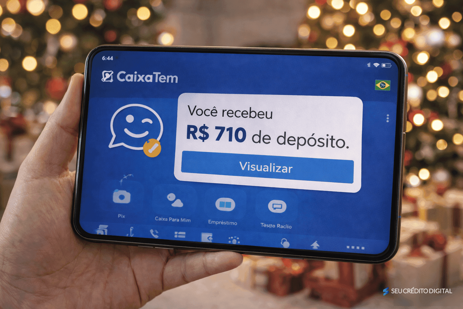 Bolsa FamĂlia e AuxĂlio Gás no Caixa Tem 710