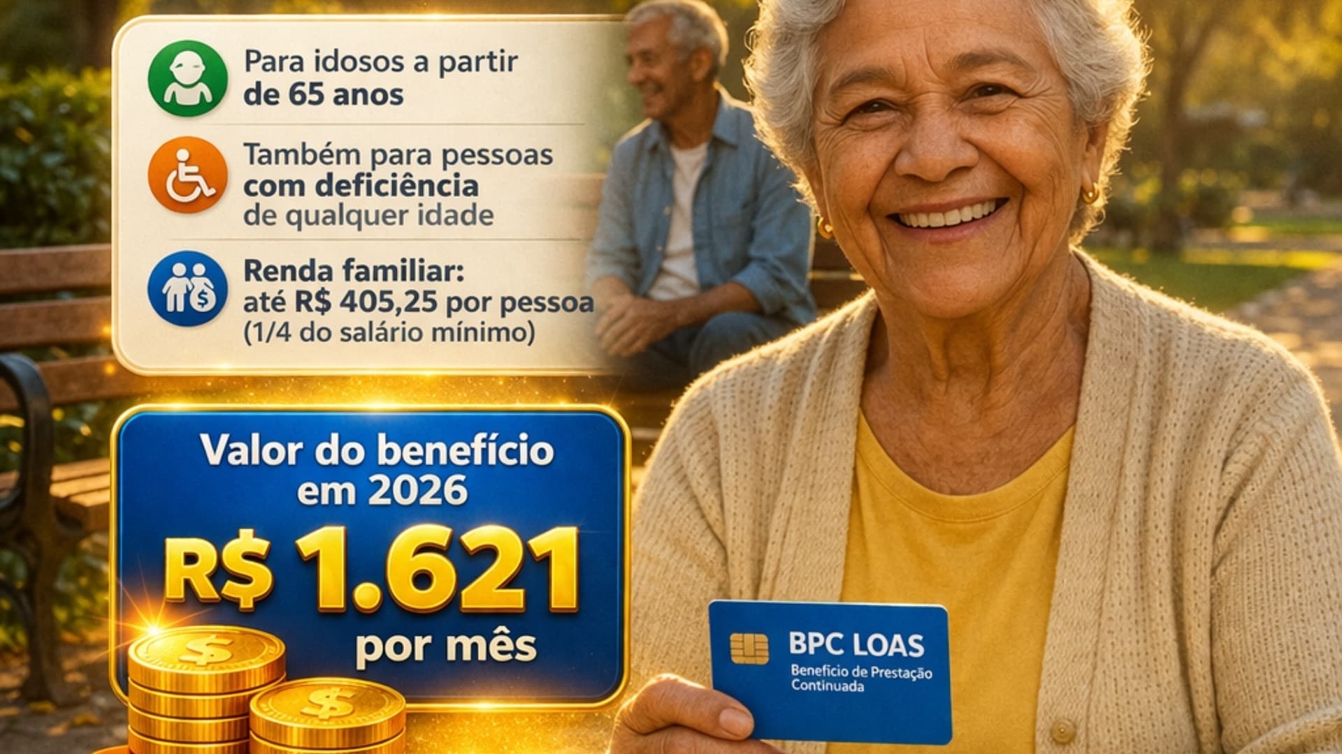 BPC garante até R$ 1.700 para idosos de baixa renda