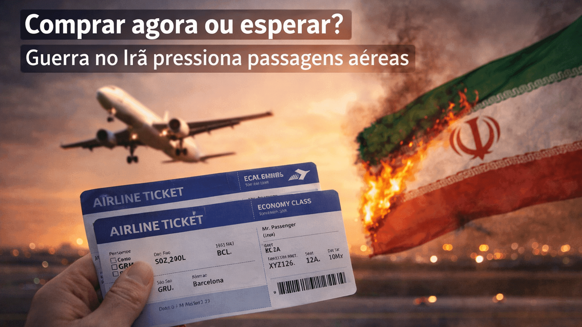 Comprar agora ou esperar? Guerra no Irã pressiona passagens aéreas
