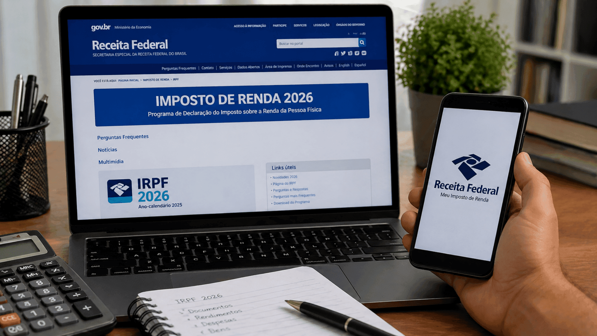 Declaração do IR 2026 deve ser enviada até data limite