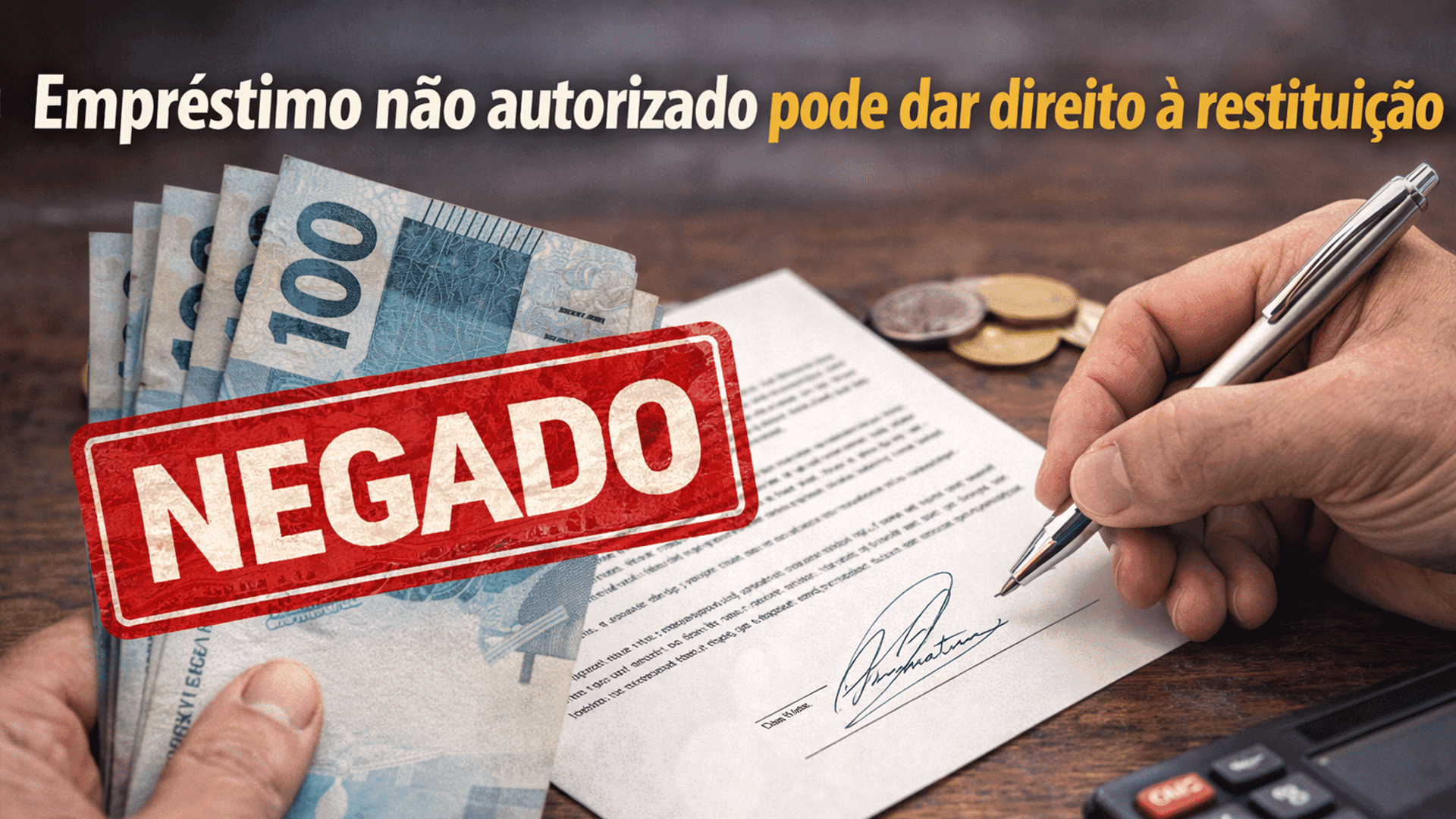 Empréstimo não autorizado pode dar direito à restituição
