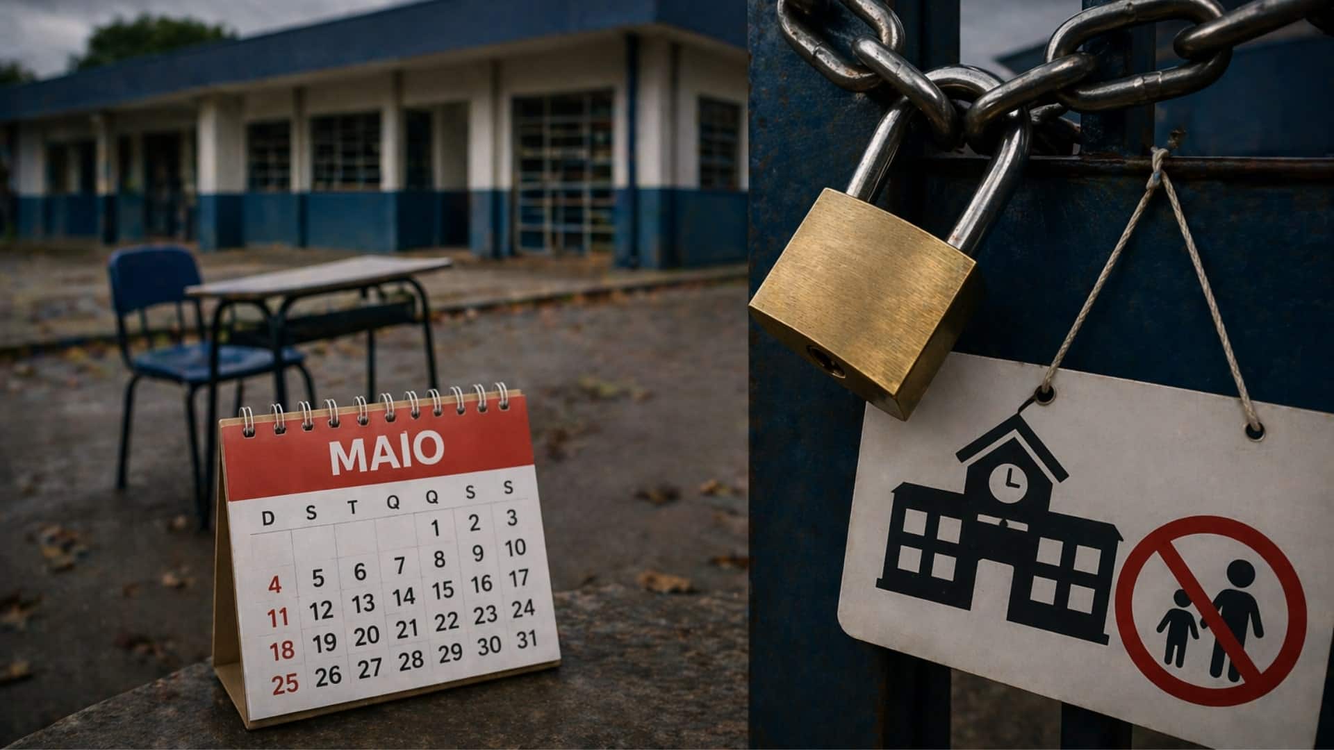 Fechamento de escolas é confirmado para maio; veja quem será afetado
