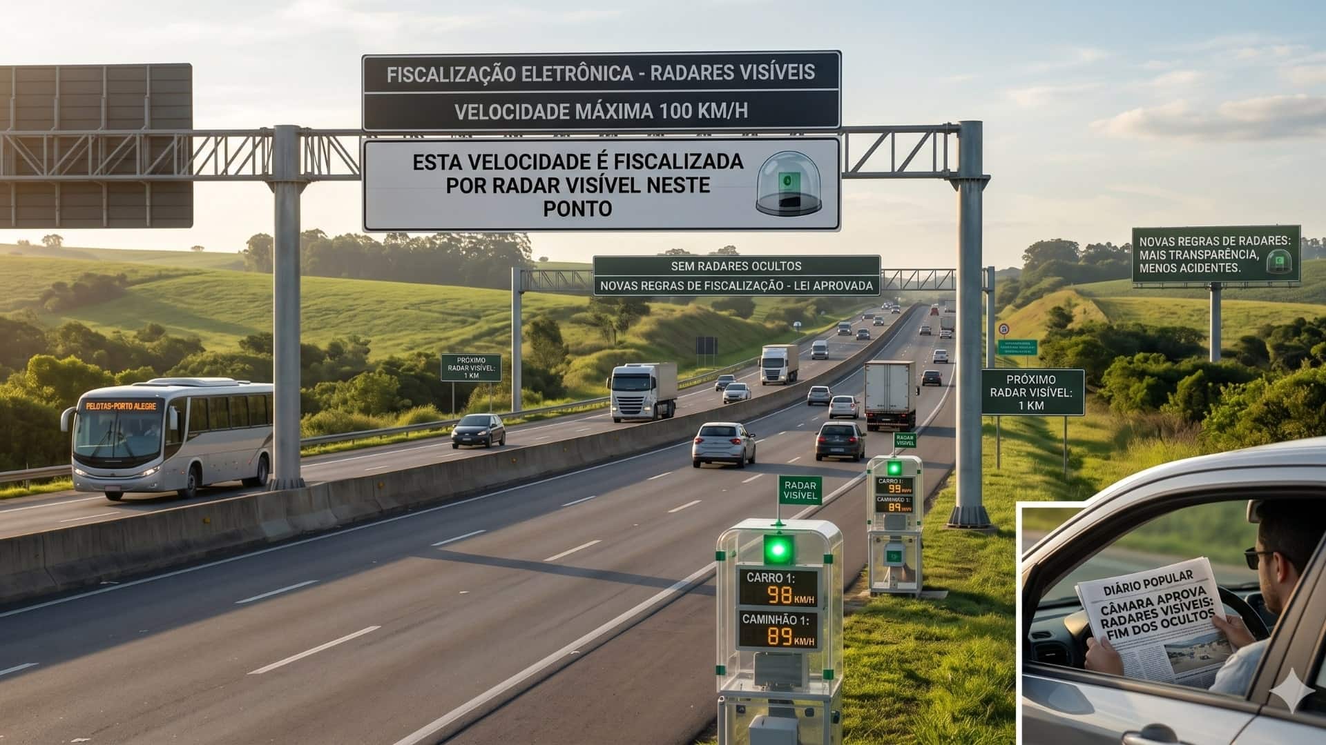 Comissão aprova novas regras para fiscalização por radares