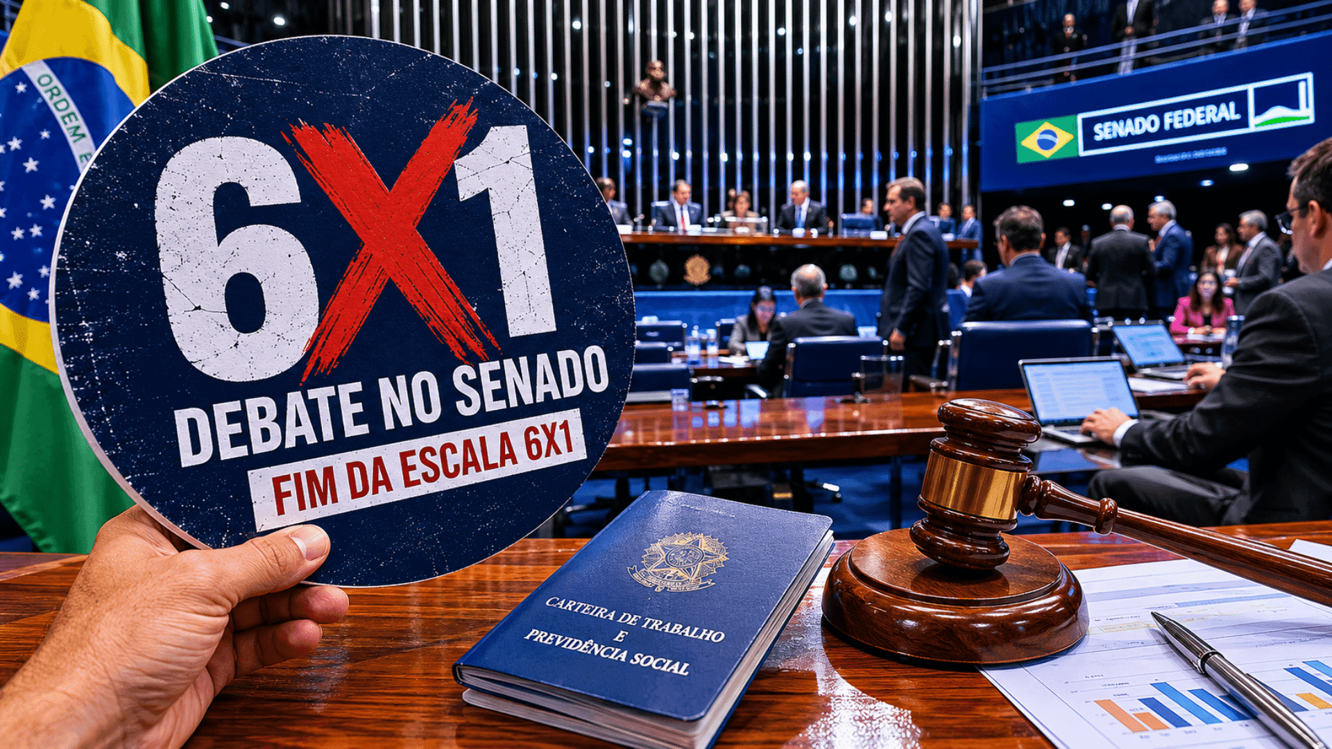Debate sobre jornada 6×1 chega ao Senado após avanço na Câmara