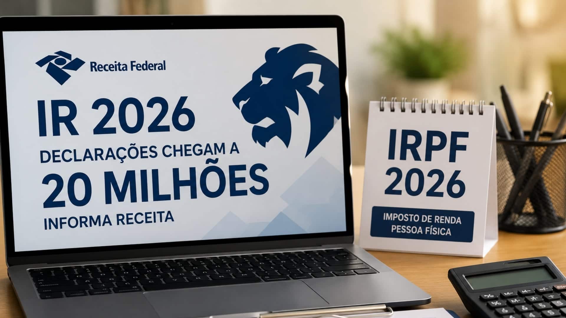 Declarações do IR 2026 chegam a 20 milhões, informa Receita