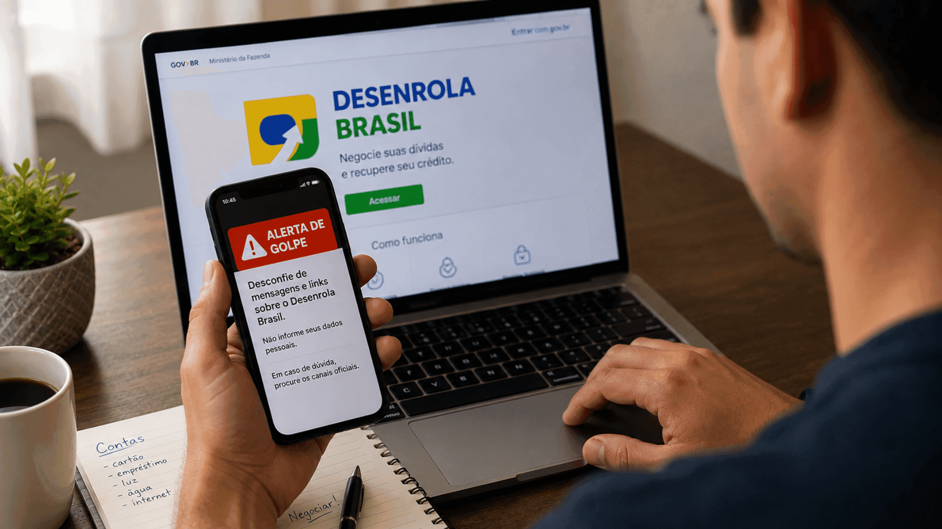 Governo alerta para golpes envolvendo o Novo Desenrola Brasil