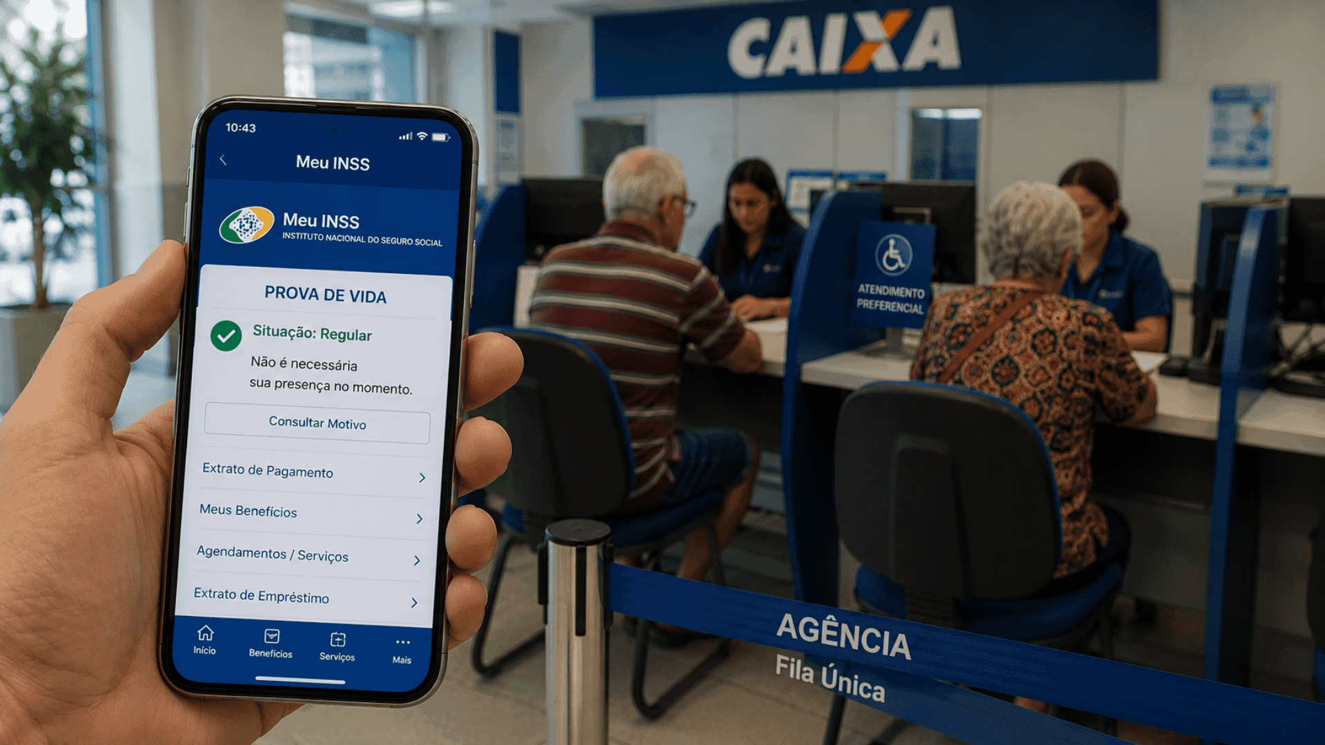 Prova de vida do INSS: veja quando ainda é preciso ir ao banco