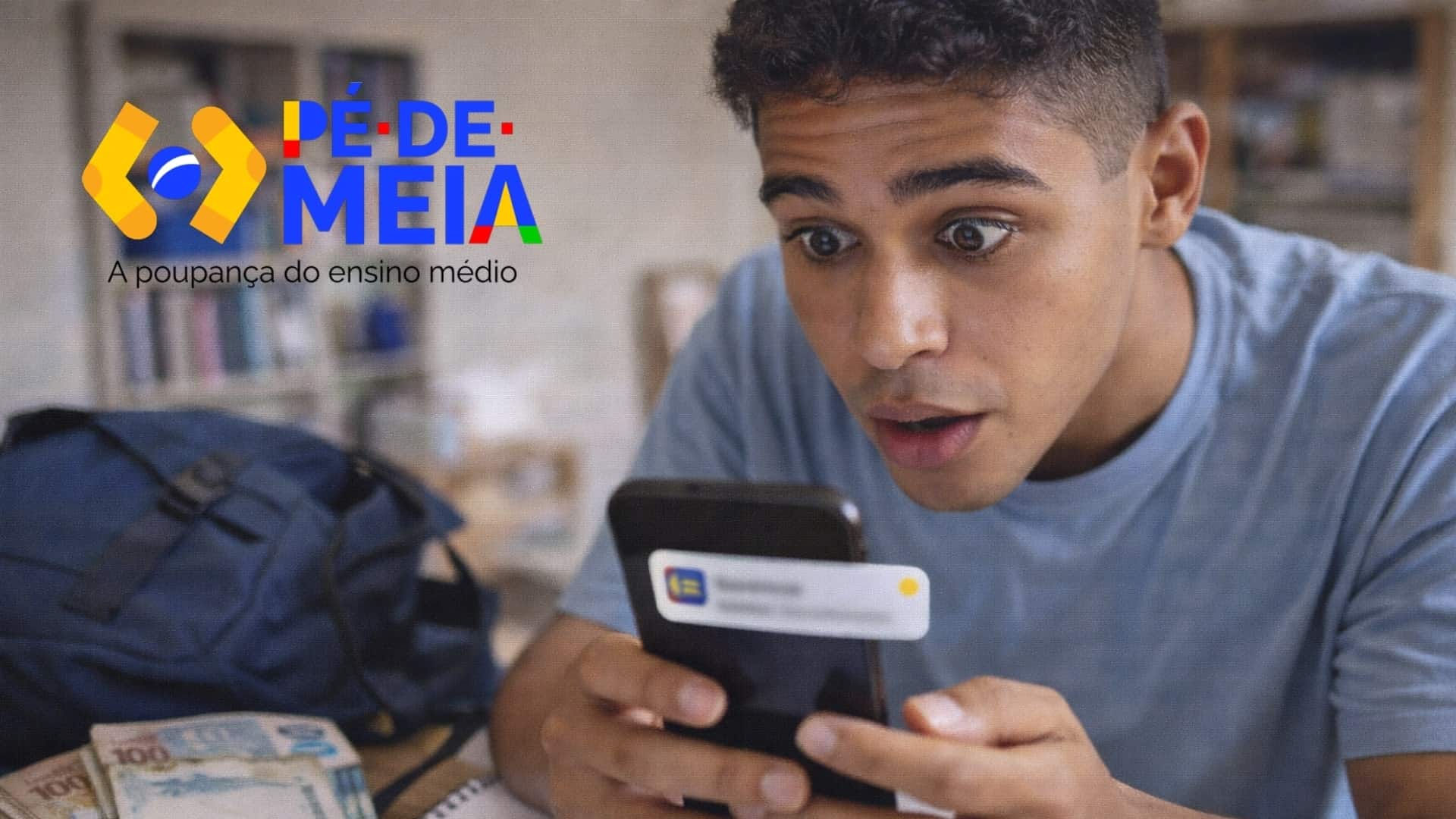 Pagamento do Pé-de-Meia será feito em junho para parte dos alunos