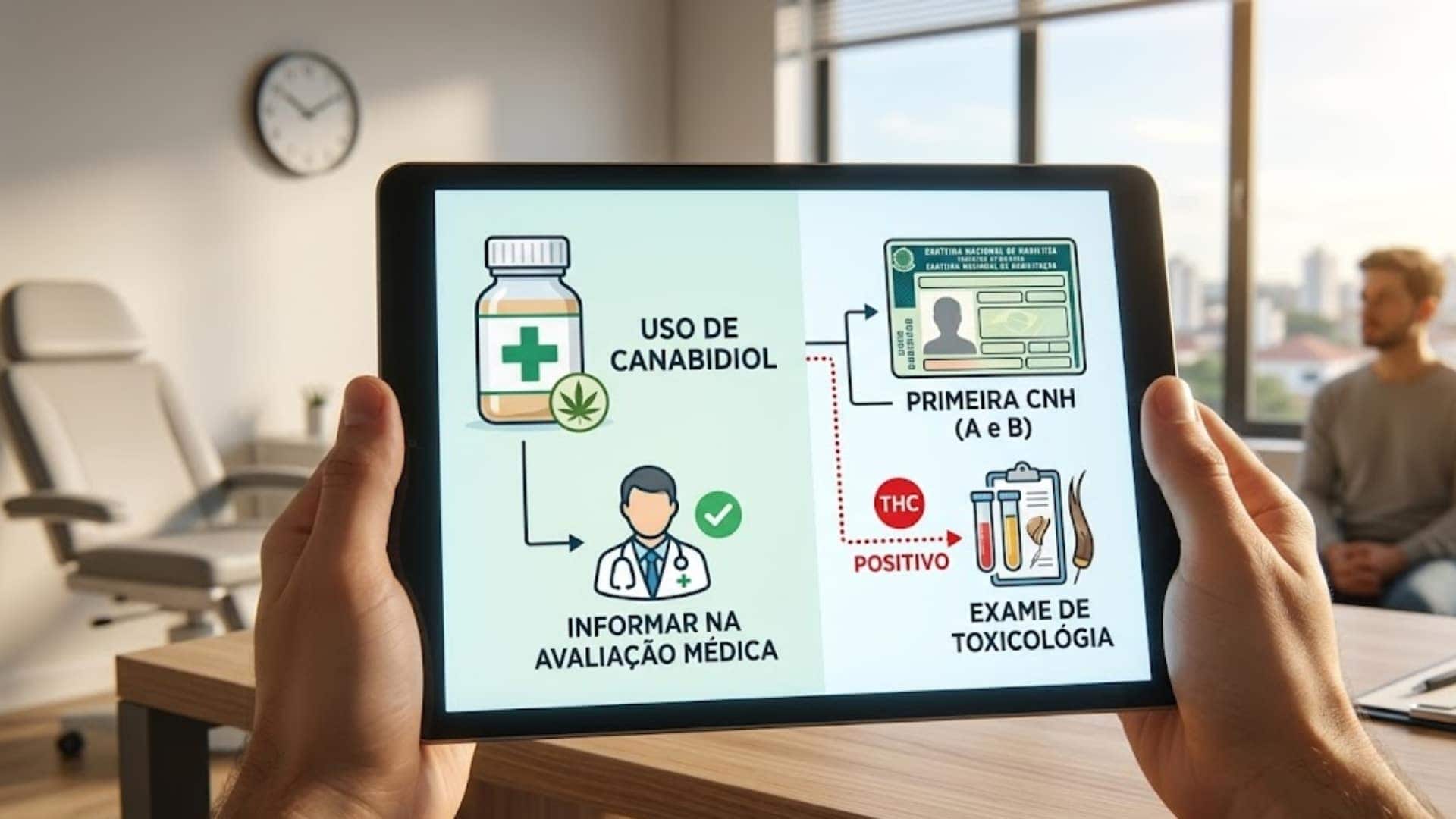 Uso de canabidiol aparece no exame da 1ª CNH? Veja o que muda