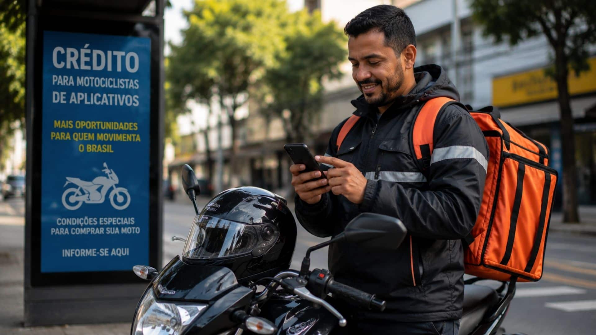 Motociclistas de app entram no foco de novo programa de crédito