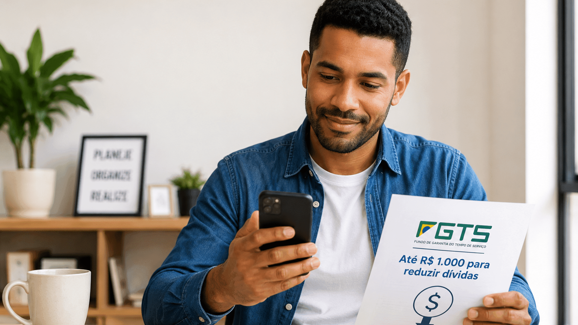 Trabalhadores poderão usar até R$ 1.000 do FGTS para reduzir dívidas