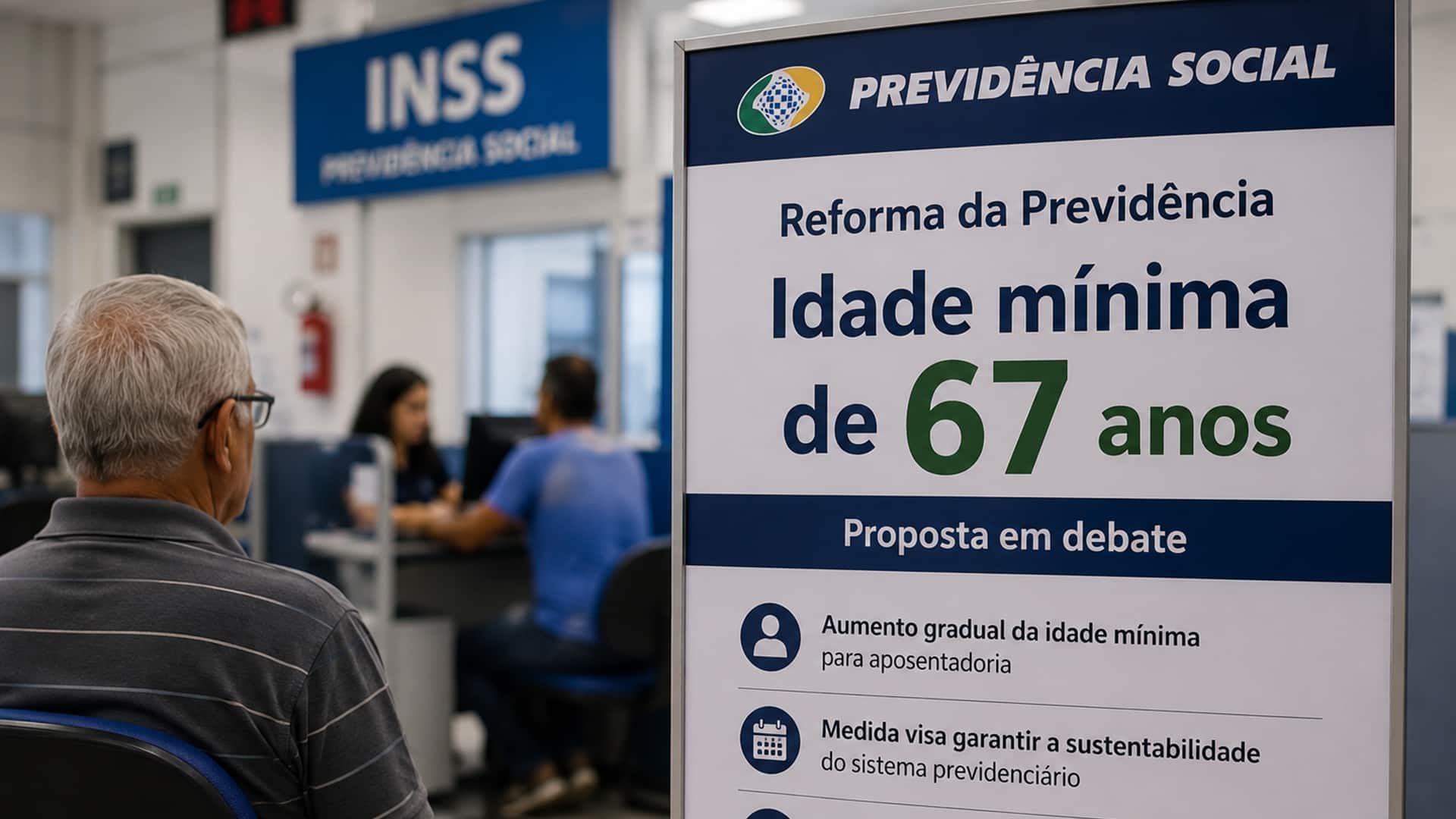 Idade mínima de 67 anos volta ao debate em proposta para a Previdência