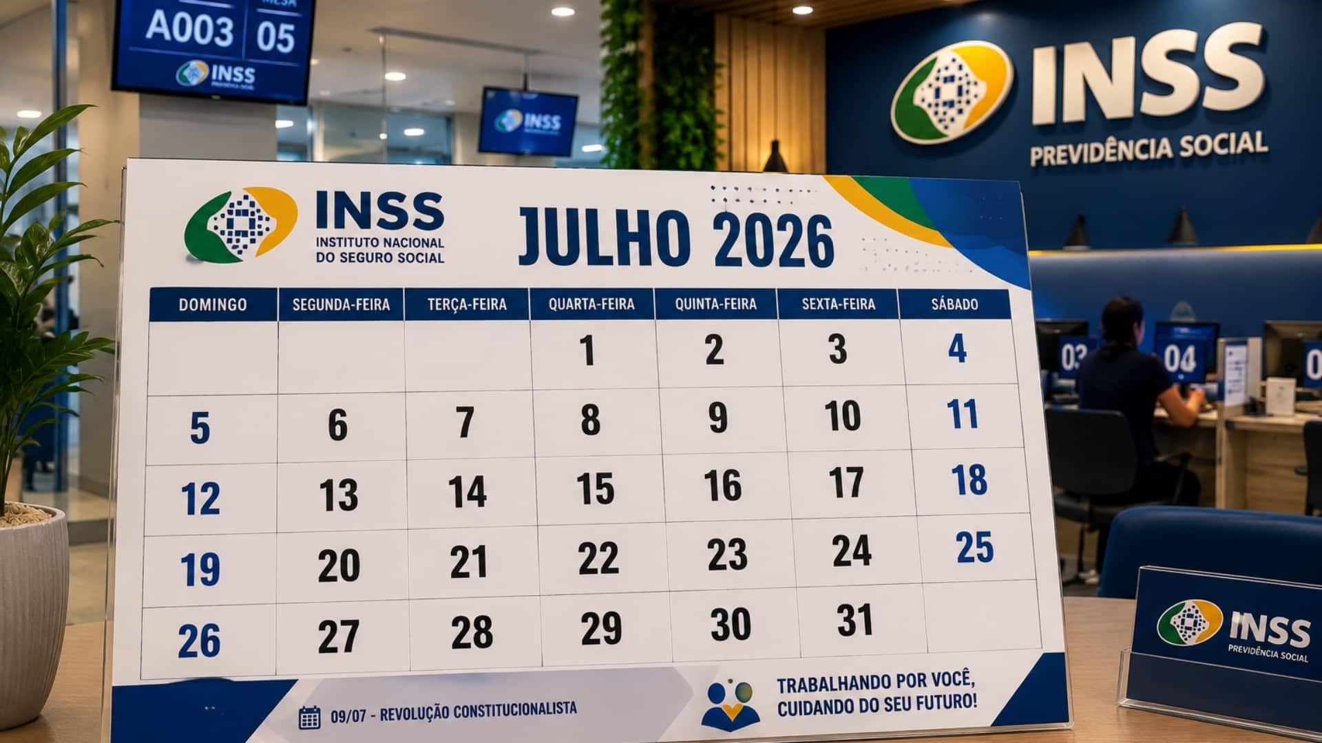 Calendário de julho: pagamentos de benefícios e auxílios começam no dia 27