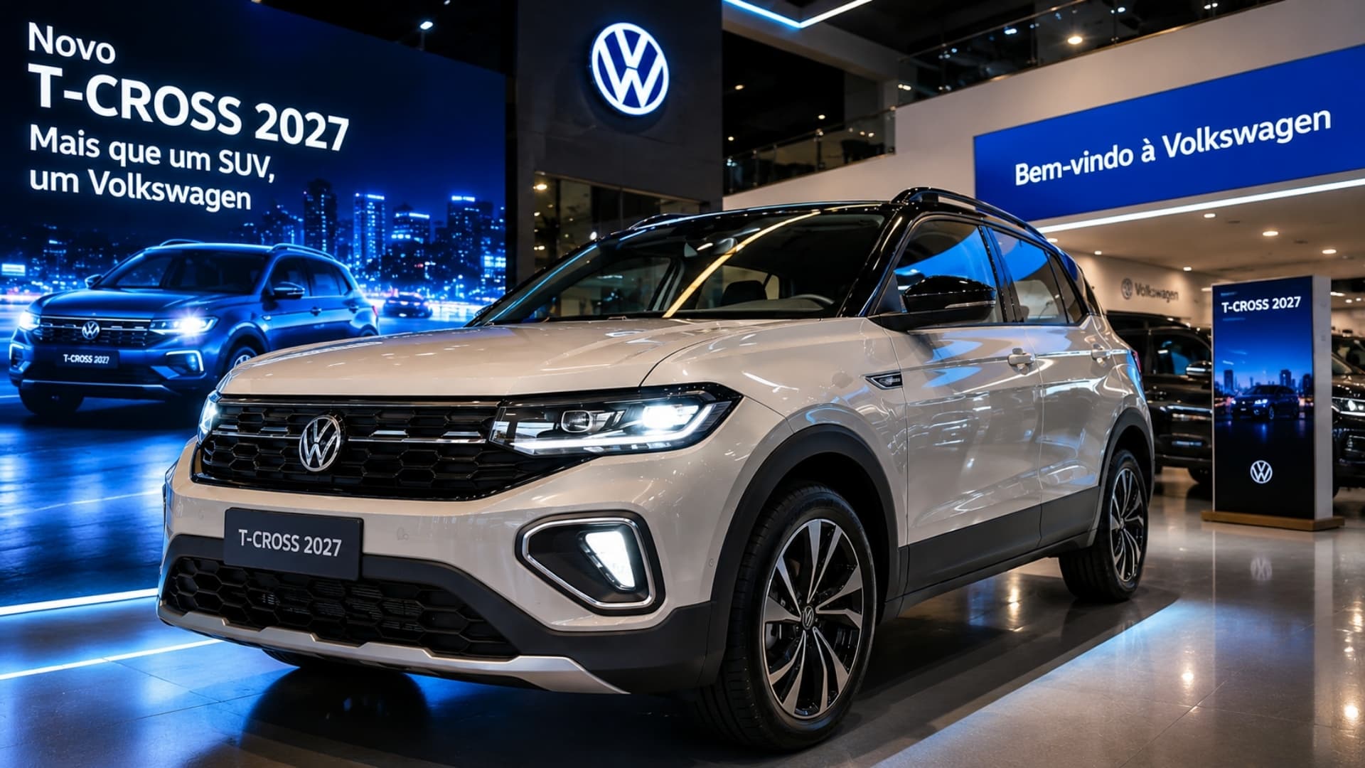 T-Cross 2027 estreia novo câmbio automático e acelera em menos tempo