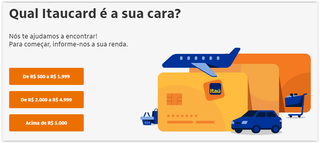 Itaú libera cartão de crédito para não correntistas