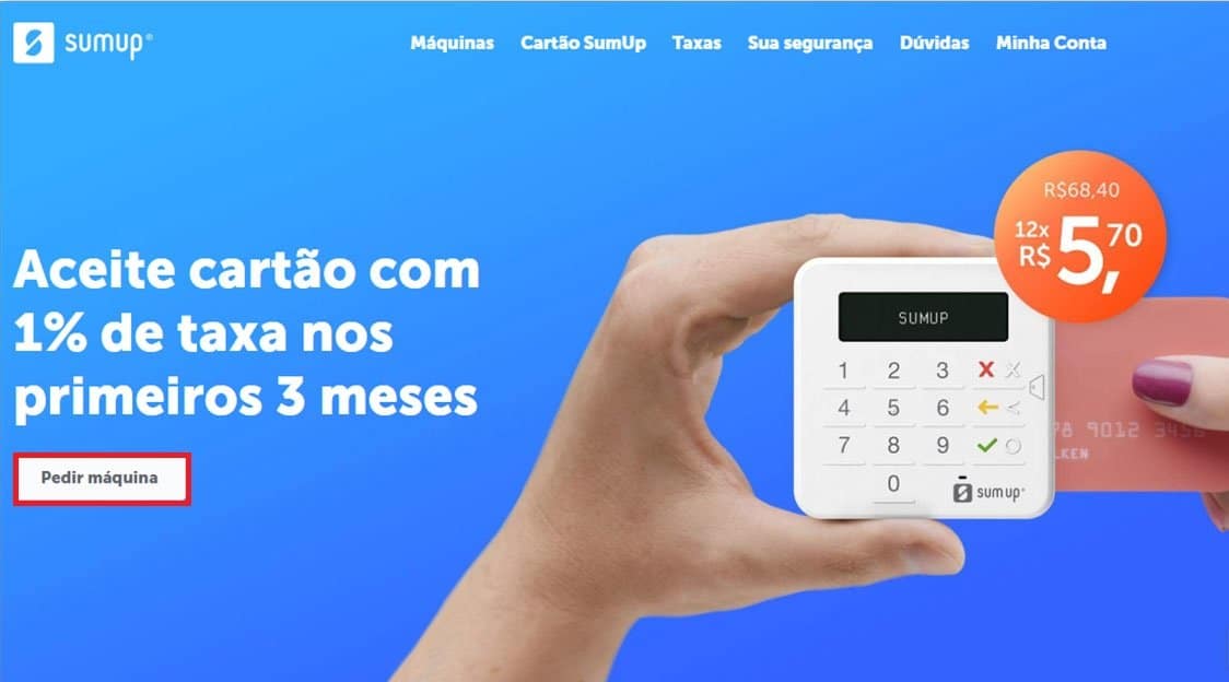 maquininha de cartões SumUp