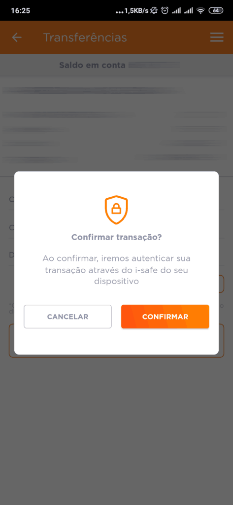 Confirmando transação com o token