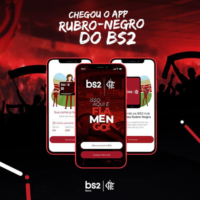 conta gratuita BS2 Flamengo