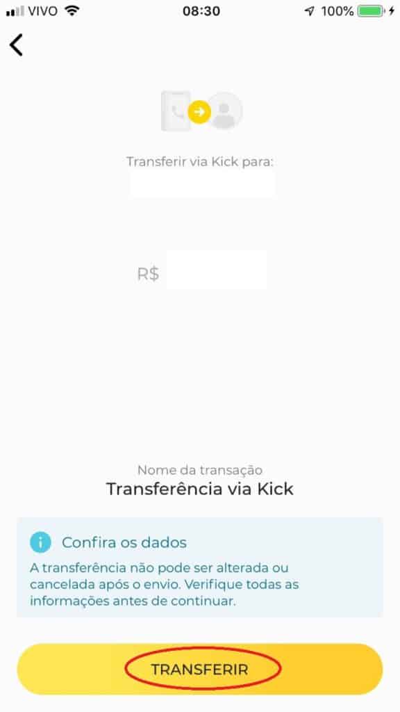 C6 Kick - como enviar dinheiro grátis para qualquer número de celular