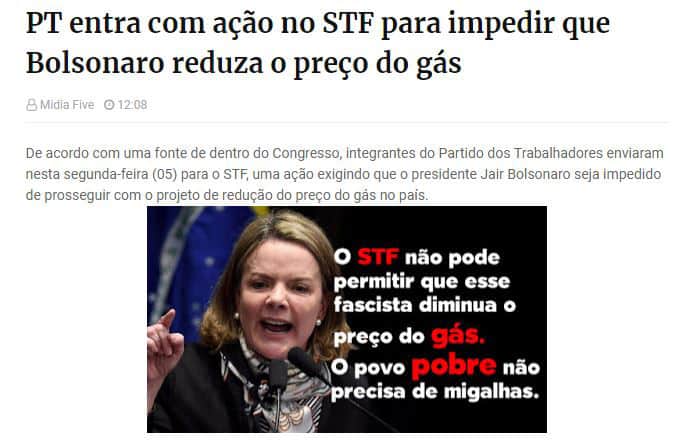 reduzir o preço do gás