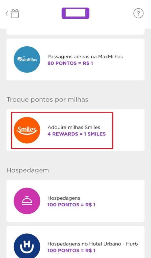Parceria Nubank e Smiles