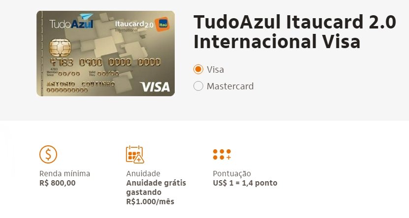 tudoazul itaucard milhas