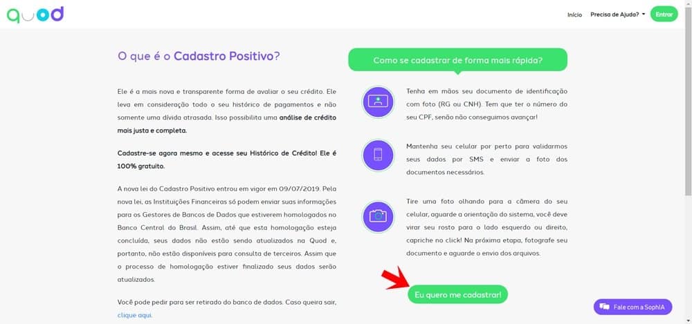 Cadastro Positivo Quod