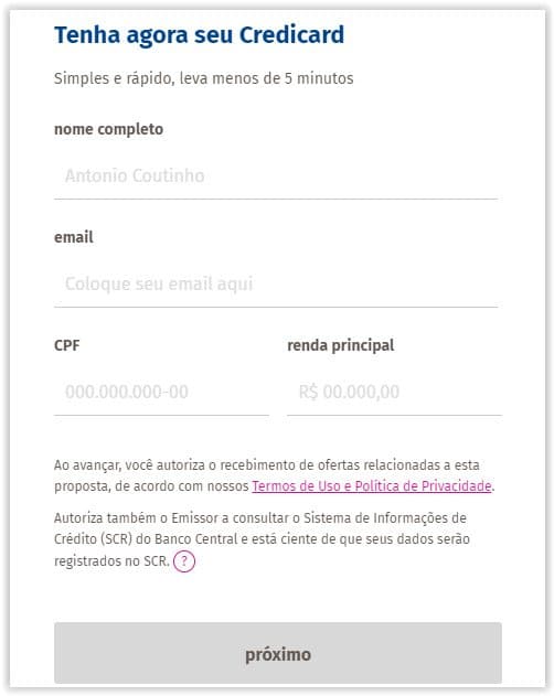 Credicard Black Zero anuidade