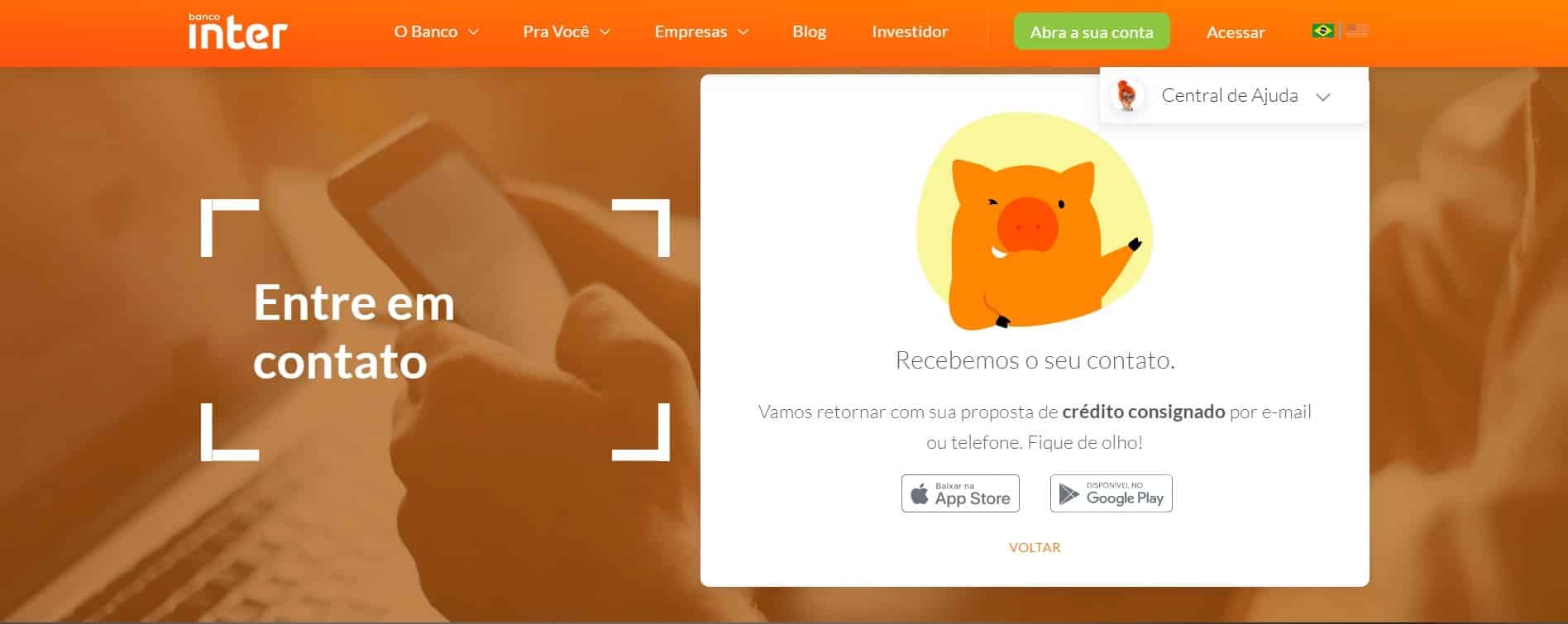 emprestimo sem consulta ao spc e serasa banco inter