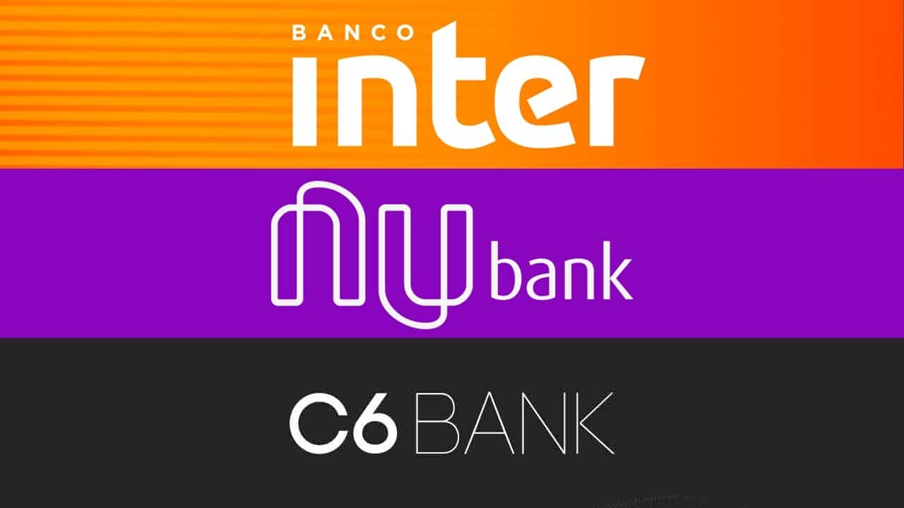 Banco Inter, Nubank ou C6 Bank, qual o melhor banco digital