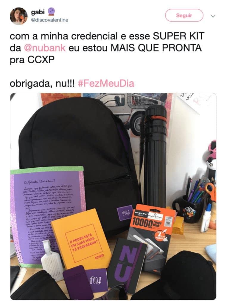 Nubank envia novo kit