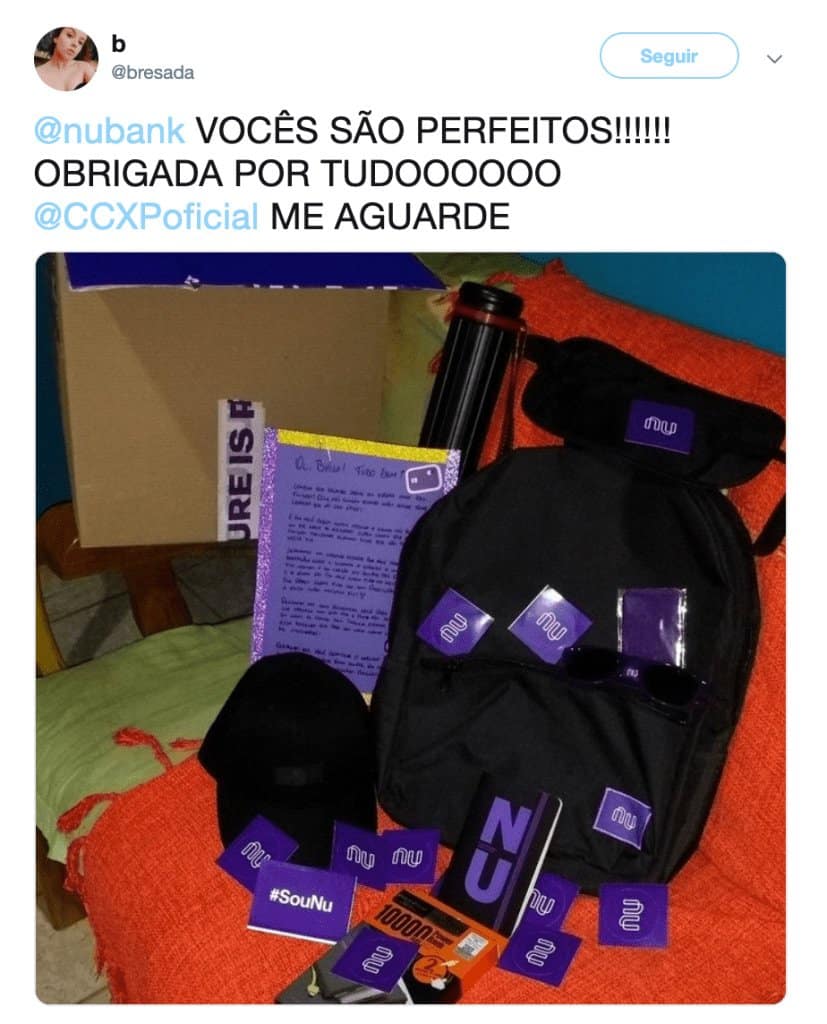 Nubank envia novo kit