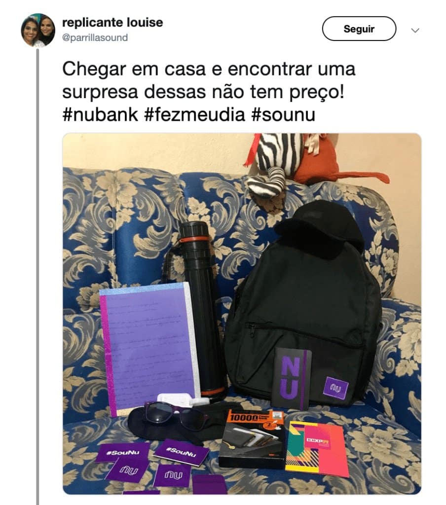 Nubank envia novo kit