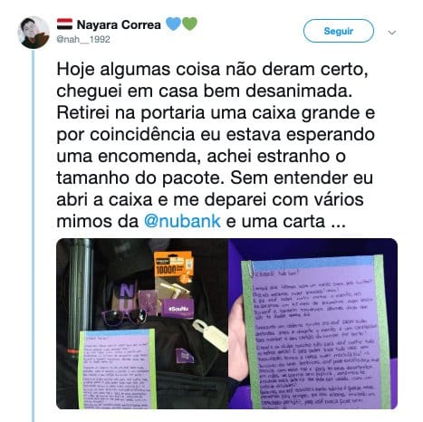 Nubank envia novo kit
