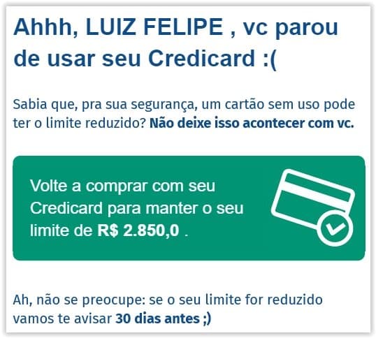 reduzir limite